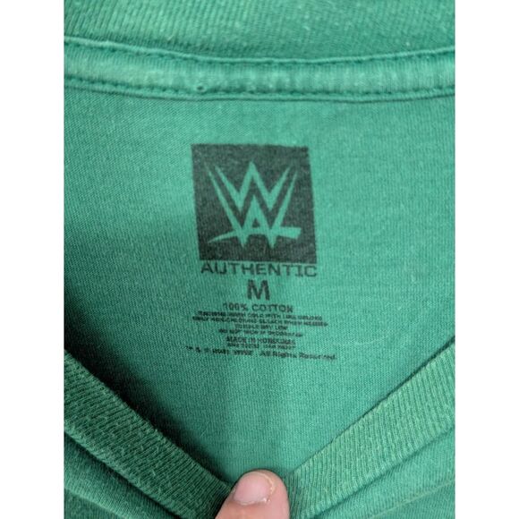 WWE John Cena Respect/U Can't See Me Green T-Shirt Size Medium - Picture 5 of 8